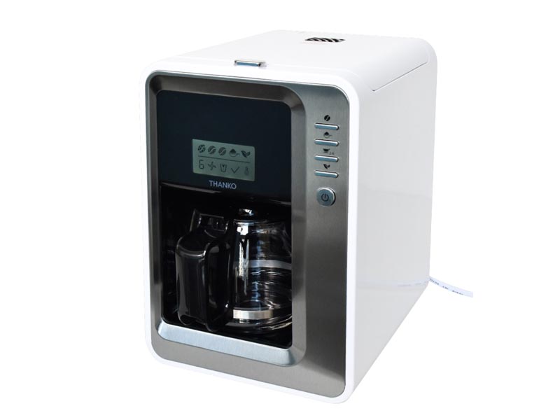 サンコー、ミル付きで13,800円の全自動コーヒーメーカー。豆挽きの粗さ