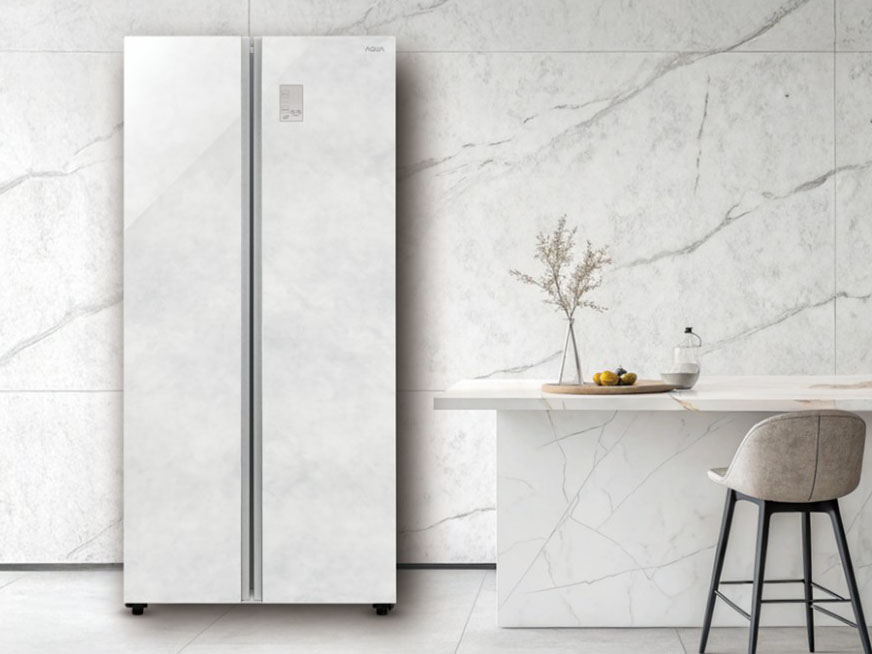 アクア、海外キッチンみたいなパノラマオープン冷蔵庫 - 家電 Watch