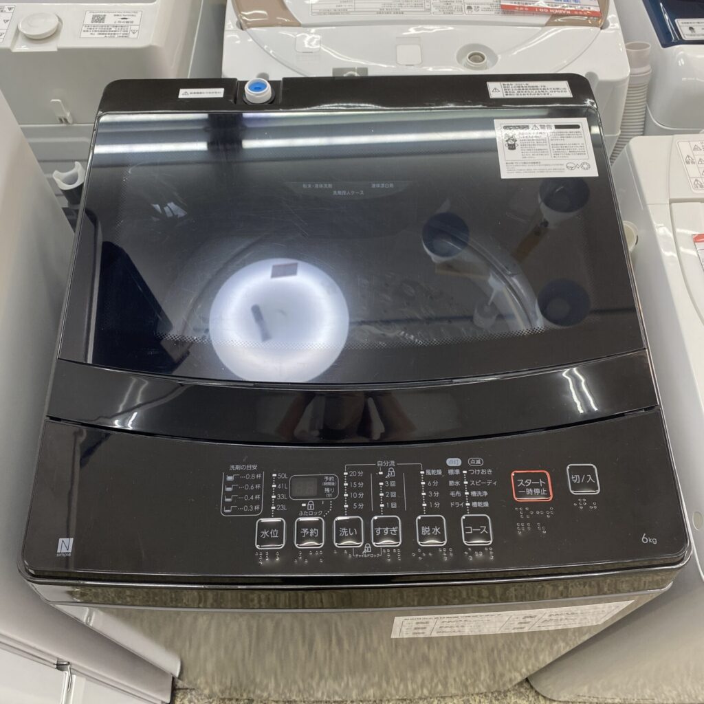 ニトリ 洗濯機 6.0kg NTR60 BK 2021年製 - リサイクルショップ 家電へGO！