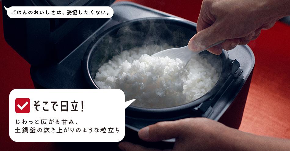 ウマ娘さん専用】日立 沸騰鉄釜 ふっくら御膳RZ-W100GM(K) 漆黒 日立