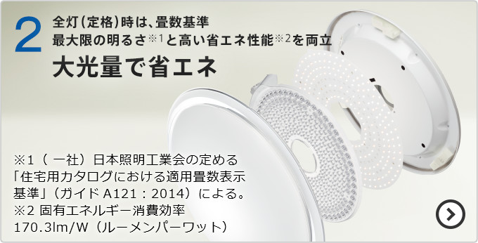 LEDシーリングライト ［ラク見え］搭載タイプ ： 日立の家電品