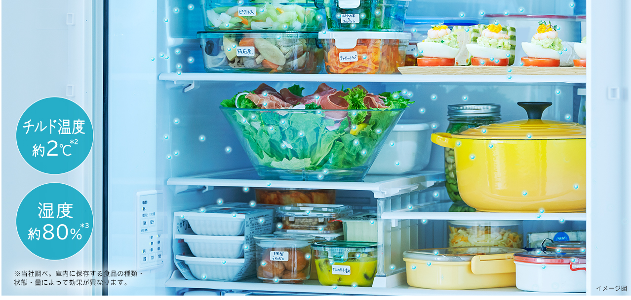 特長：まるごとチルド ： 冷蔵庫 ： 日立の家電品