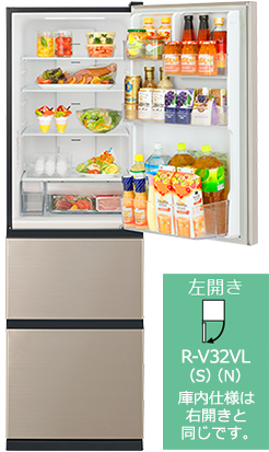 R-V32V ： 冷蔵庫 ： 日立の家電品