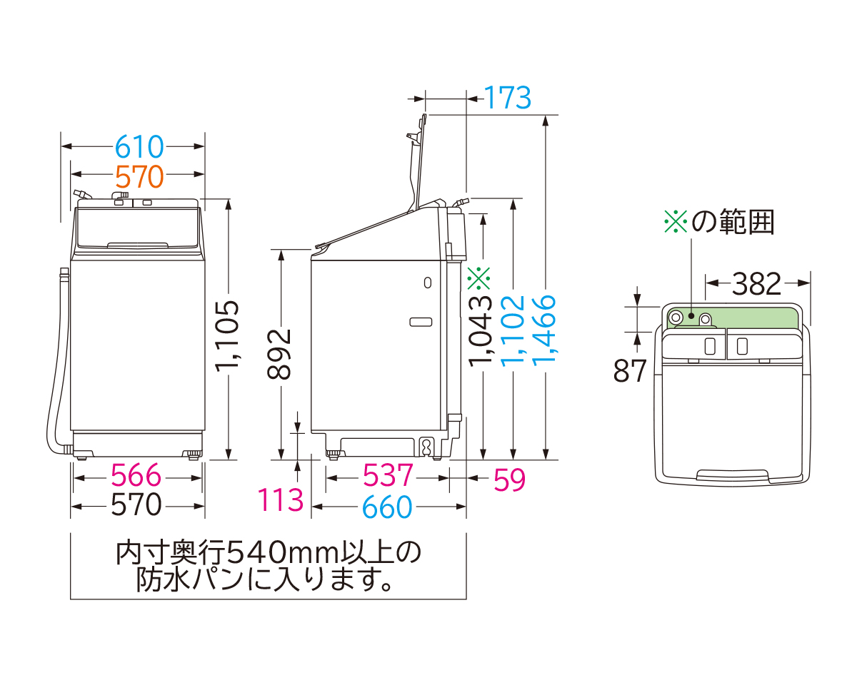 洗濯乾燥機 ビートウォッシュ BW-DX100G ： 洗濯機・衣類乾燥機