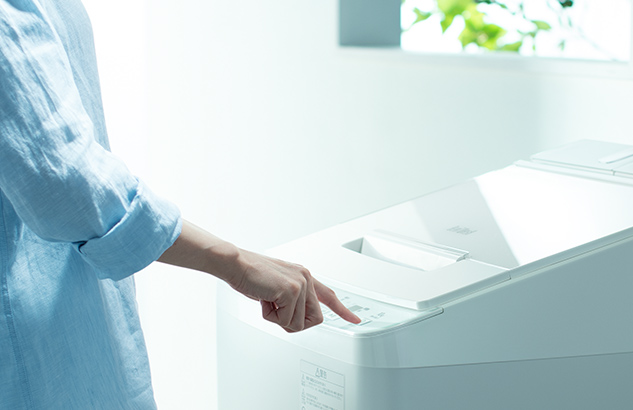 特長：液体洗剤・柔軟剤 自動投入 ： 全自動洗濯機 ビートウォッシュ