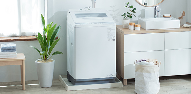 特長：液体洗剤・柔軟剤 自動投入 ： 全自動洗濯機 ビートウォッシュ