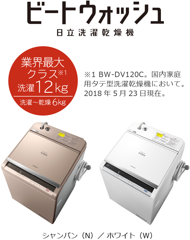 洗濯乾燥機 新商品ニュース ： 洗濯機・衣類乾燥機 ： 日立の家電品