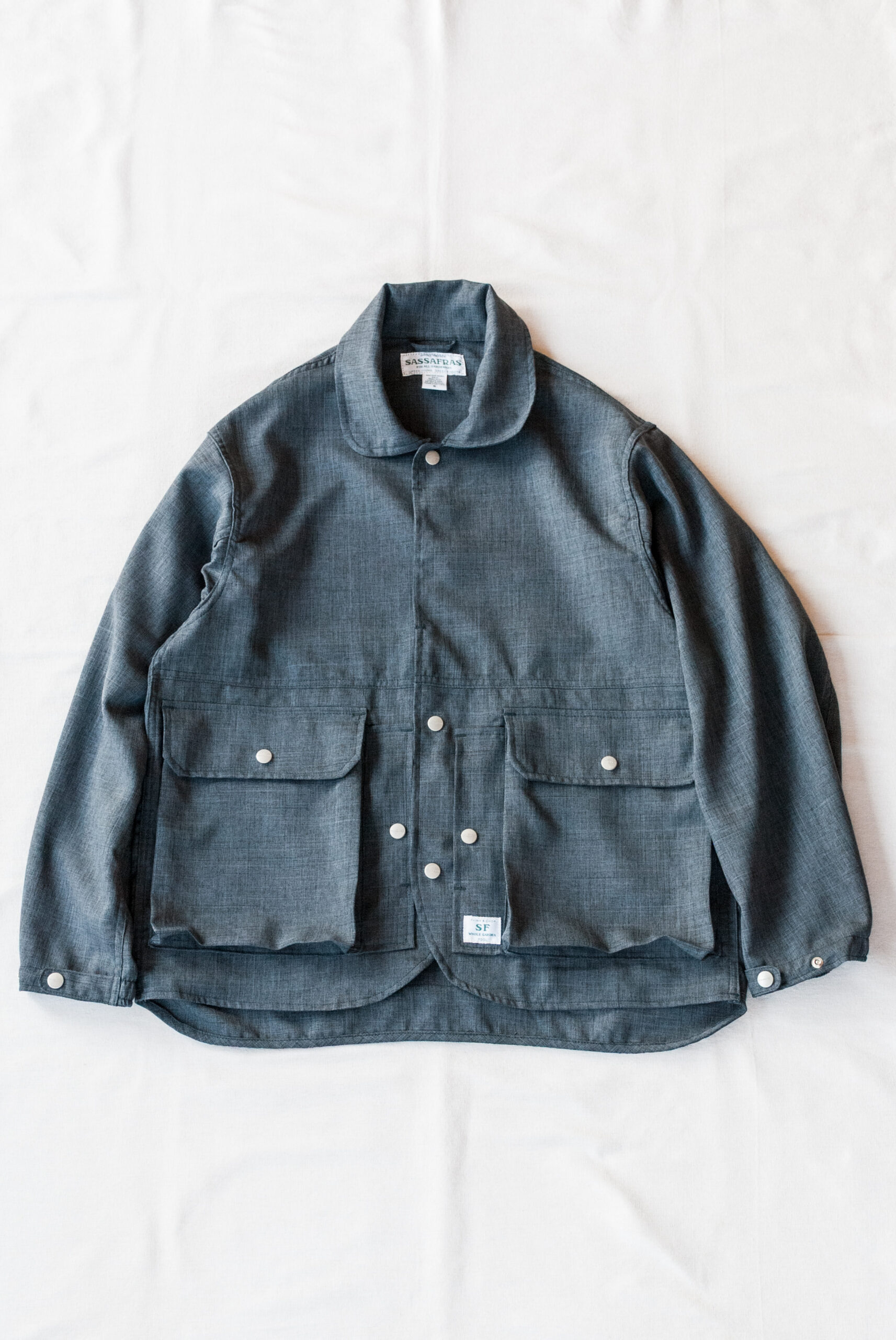 SASSAFRAS Cultivator Jacket Woolino Grey | kado〔カド オノミチ〕