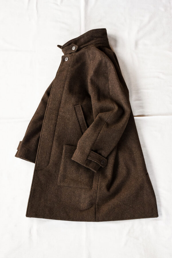 Frank Leder Dead Stock Brown Wool Coat | kado〔カド オノミチ〕