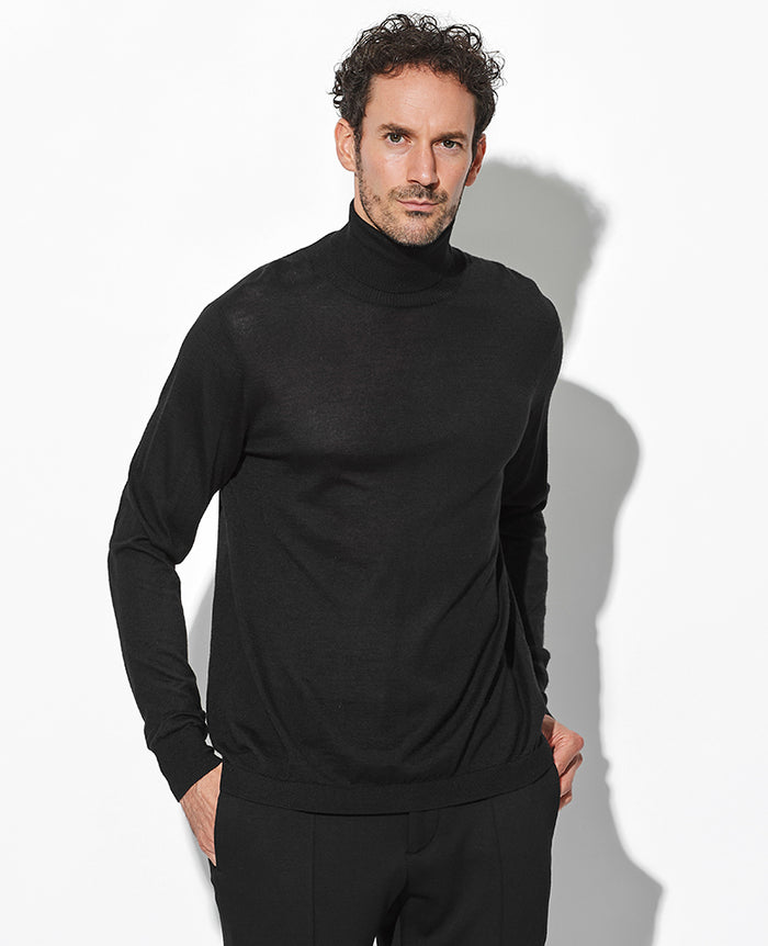 18ゲージシルクカシミアタートルネック – 買えるLEON