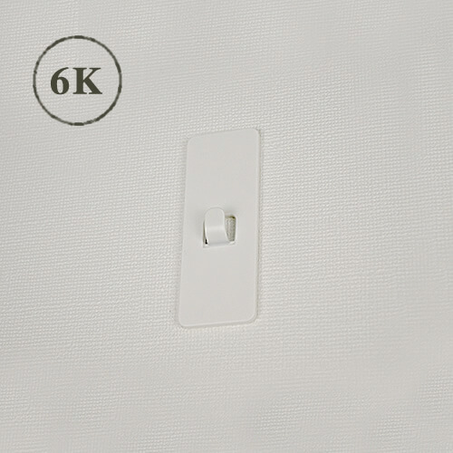 壁側金具「6K」 2枚セット ホワイト / 壁美人.net ホッチキスで壁収納