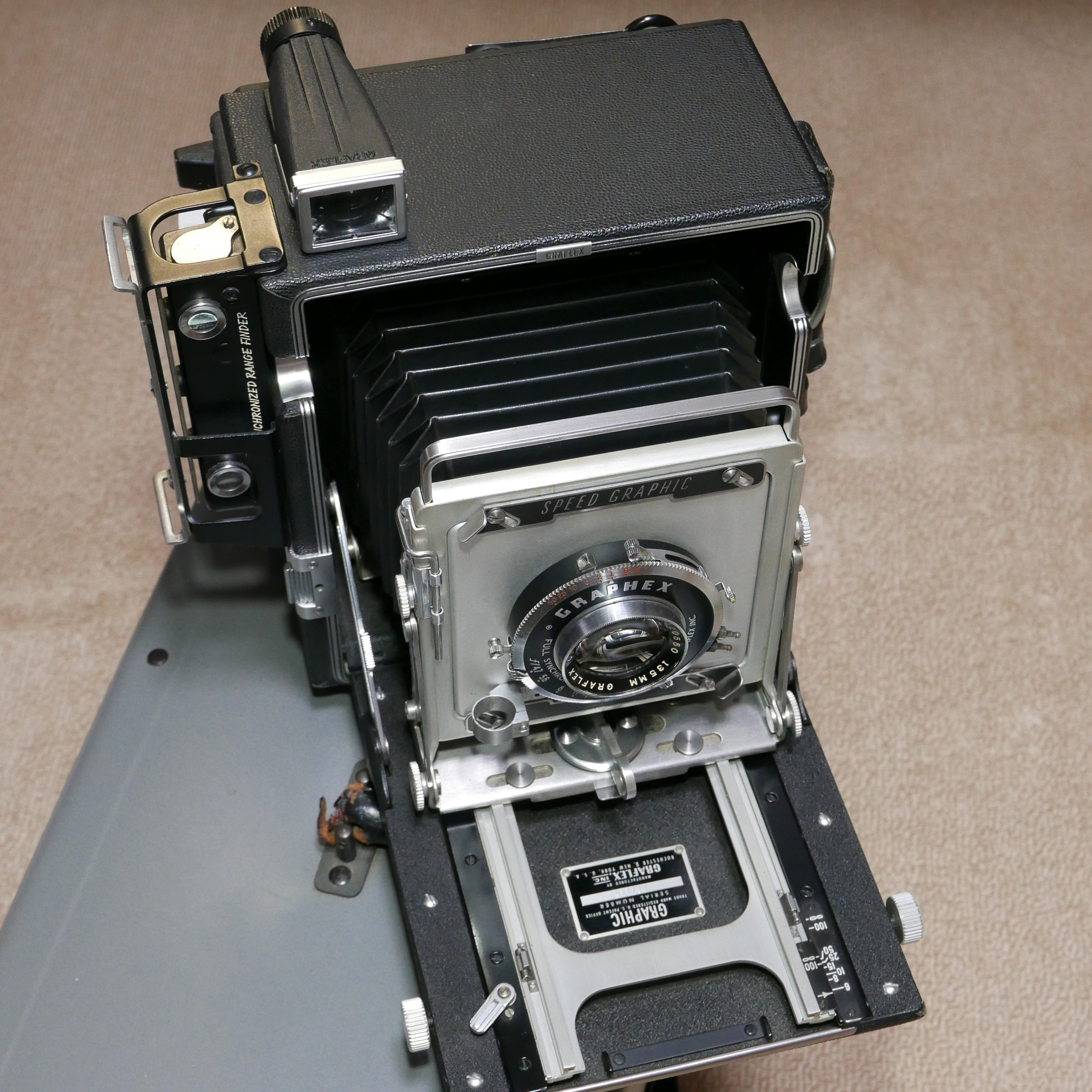 ペースメーカー（スピードグラフィック）4X5、グラフレックス オプター
