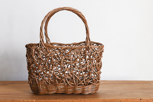 青森 あけび 手提げ (みだれ編み)