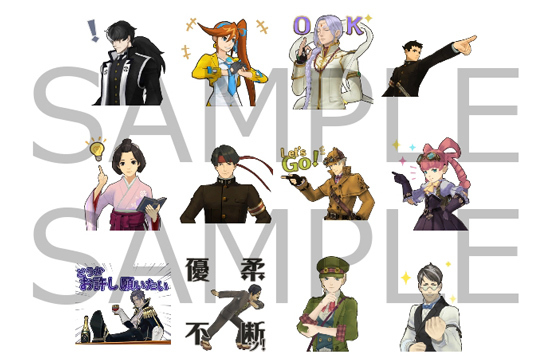 中村佑介さんが描き下ろした「逆転裁判」20周年記念イラスト／画像は