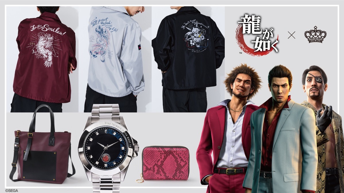 SuperGroupies「龍が如く」コラボアイテム／写真は真島吾朗モデルの