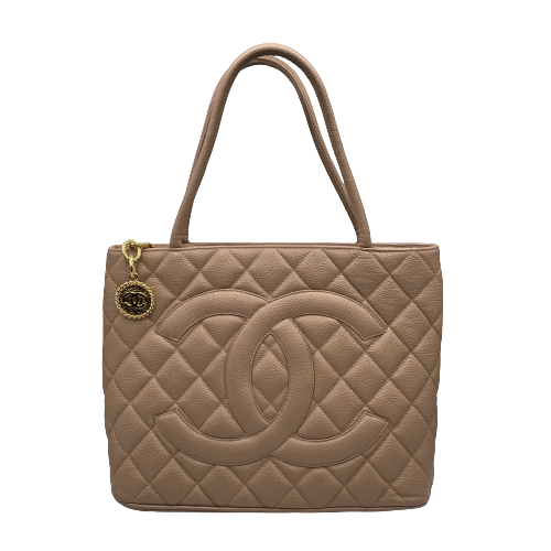 CHANEL シャネル 復刻トート バッグ キャビアスキン ベージュの買取