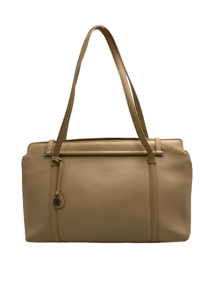 Cartier カルティエ ショルダーバッグ バッグ レザー ベージュの買取