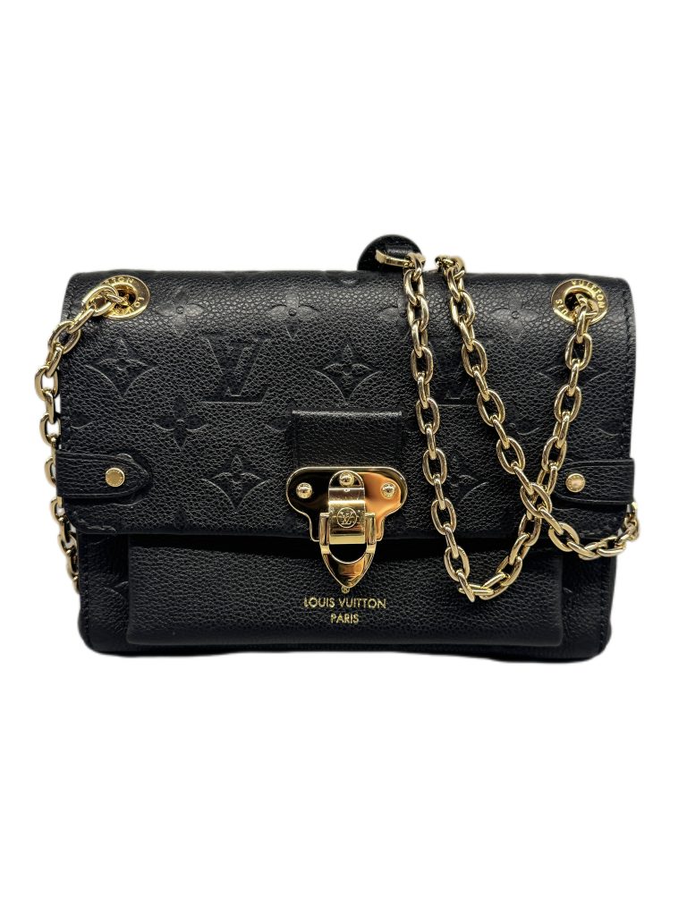 LOUIS VUITTON◇セルヴィエットアンバサダー_エピ_BLK⁄レザー⁄BLK