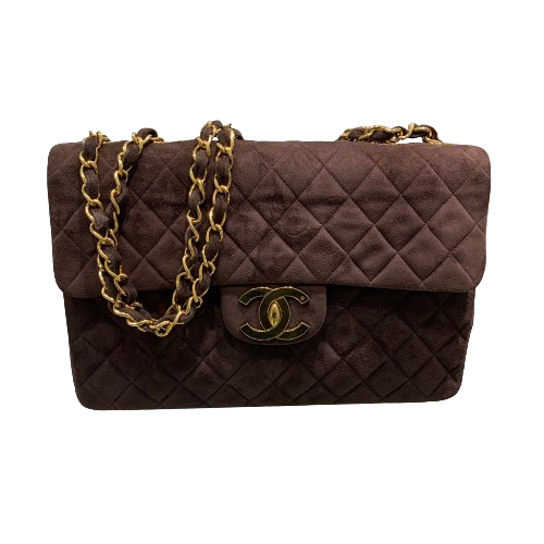 CHANEL シャネル デカマトラッセ チェーンショルダー バッグ スエード