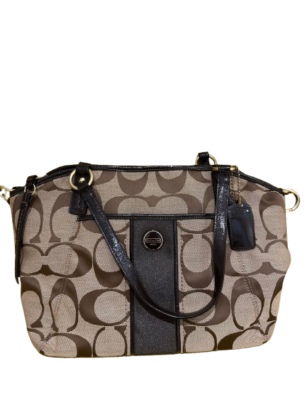 COACH コーチ 巾着 フローラル バッグ バッグ PVC F57544ブラックの