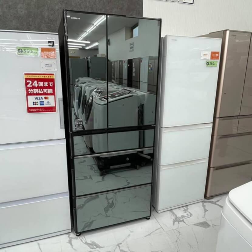 日立 / 555L / 6ドア冷蔵庫 / 2017年製 送料相談可 日立 / 555L / 6