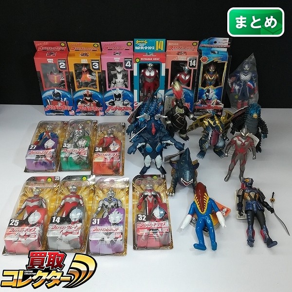 買取】ウルトラヒーローシリーズ ウルトラ怪獣シリーズ ソフビ