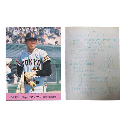 参考価格】カルビー プロ野球カード ホームランカード 1973年 堀内恒夫