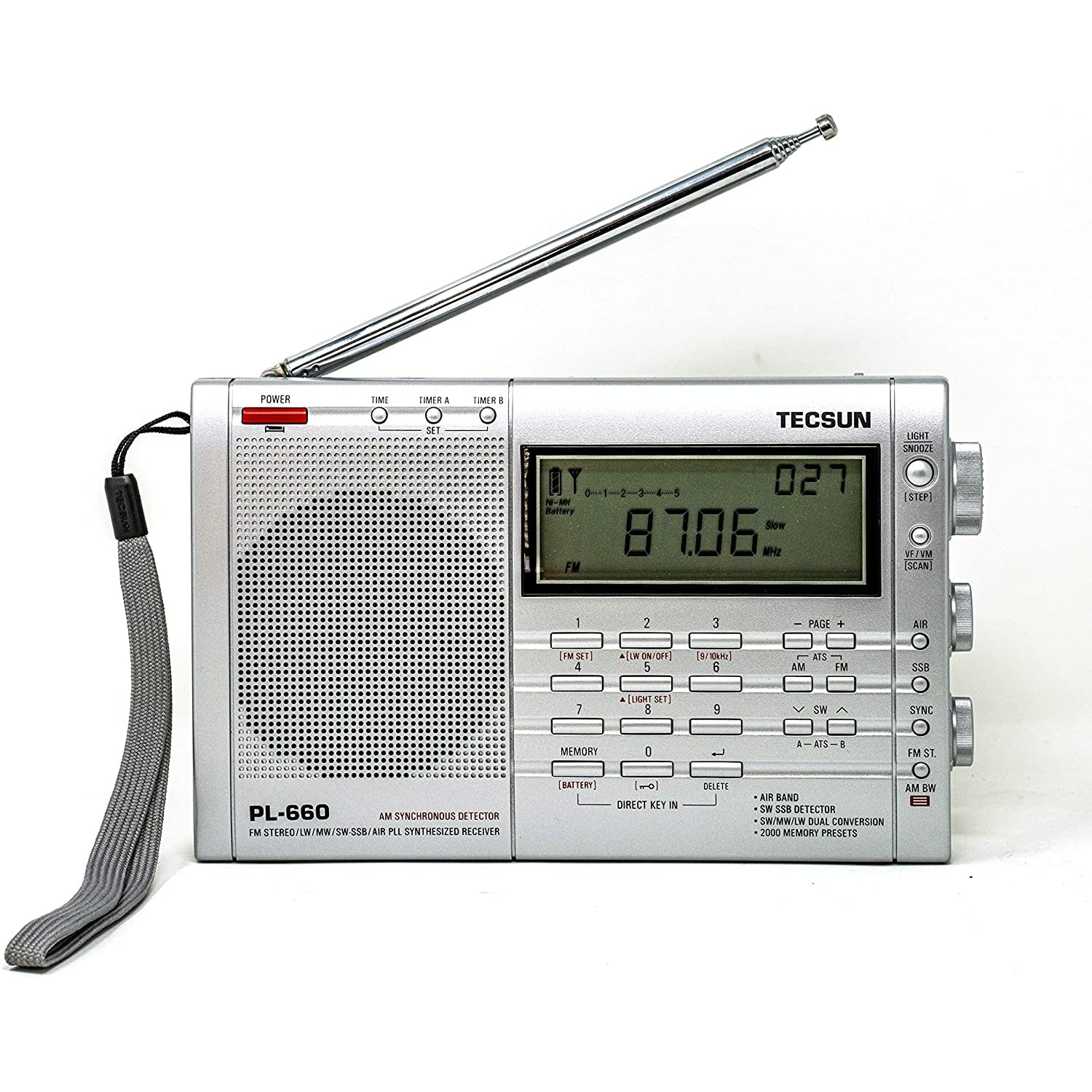 Tecsun PL660 AM FM SW Air SSB Synchronous Shortwave PL-660 Radio