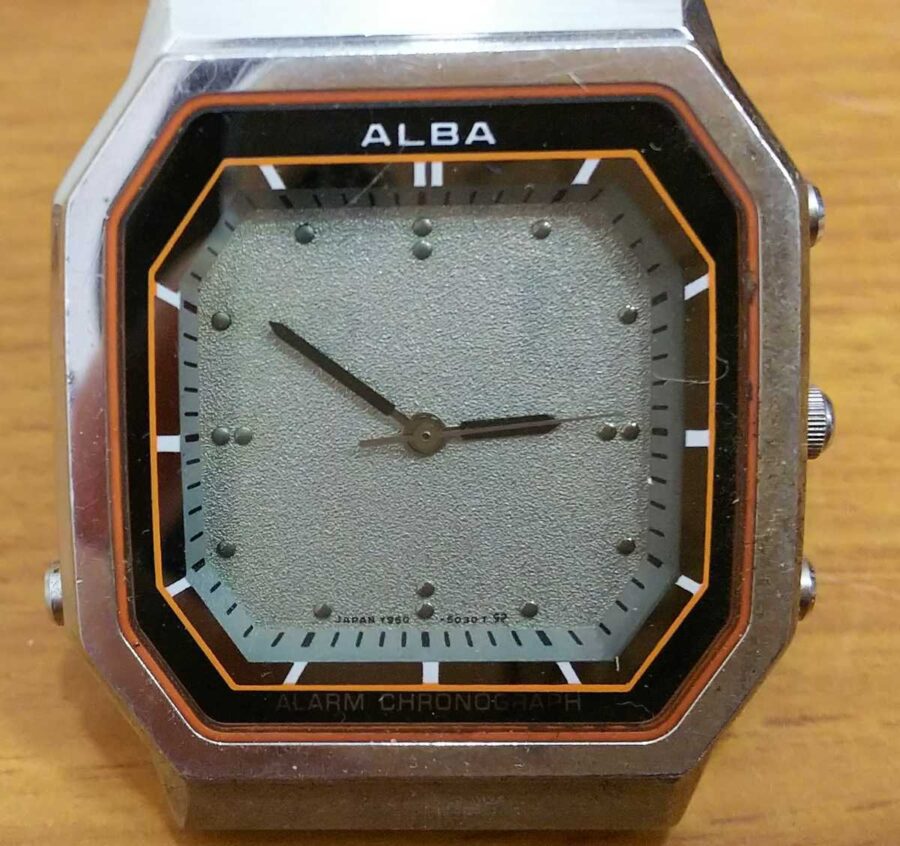 SEIKO セイコー ALBA アルバ レア品 クォーツ Y950-5020 二重面相