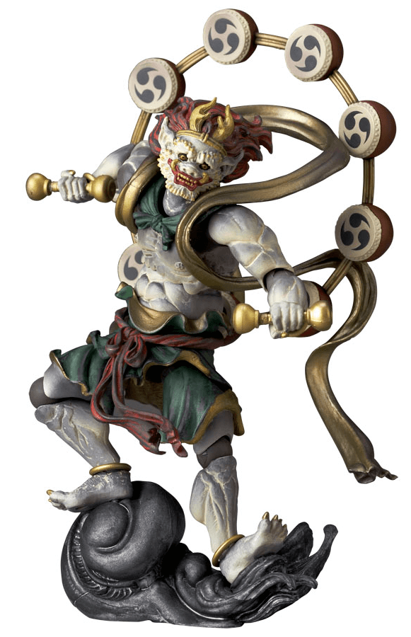 タケヤ式自在置物 KT-EX06 雷神 復刻彩色【白】｜KTプロジェクト｜海洋堂