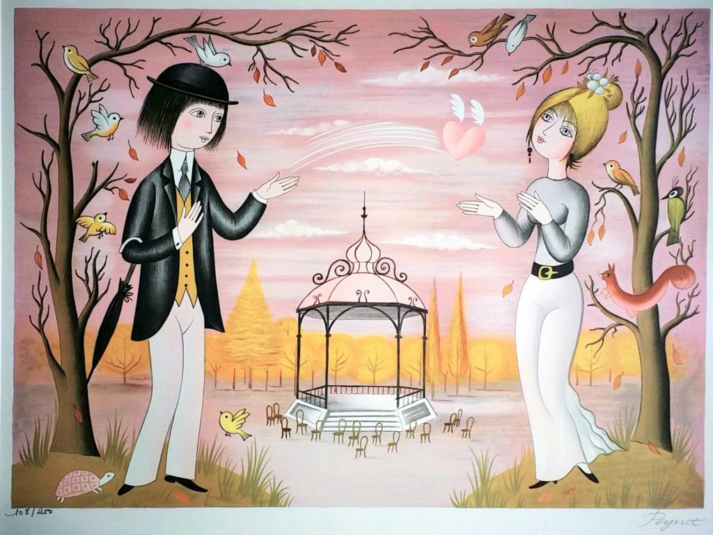 恋のキャッチボール | 絵画市場 | 絵画の購入・売却から展示や相続相談まで