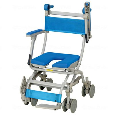 ウチエ シャワーラク四輪自在 シャワーキャリー・入浴用車椅子 | 快適