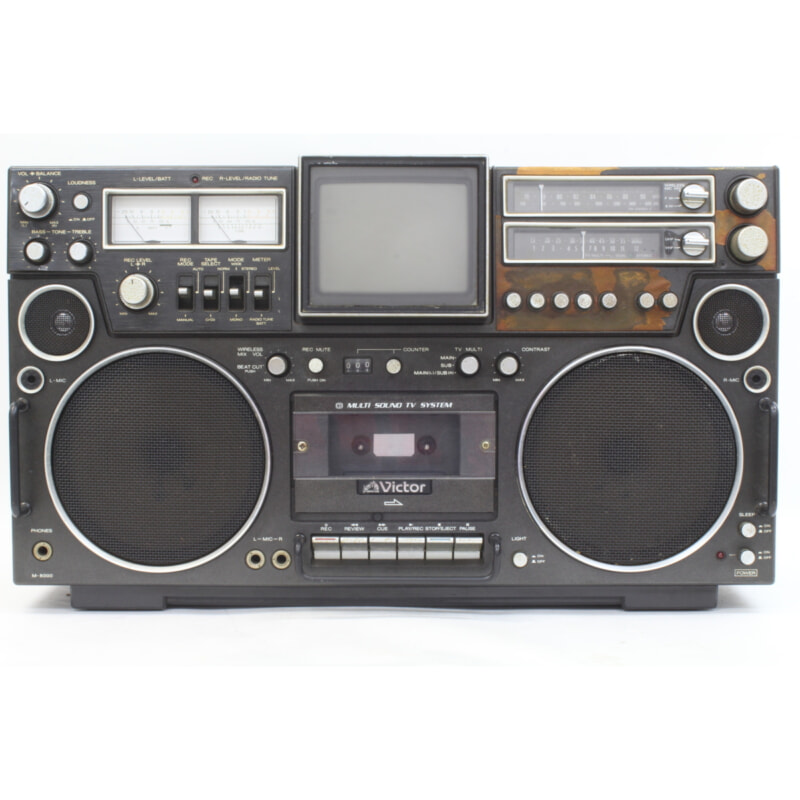買取実績 |VICTOR ビクター M-8000 ブラウン管TV搭載ラジカセ - 大阪