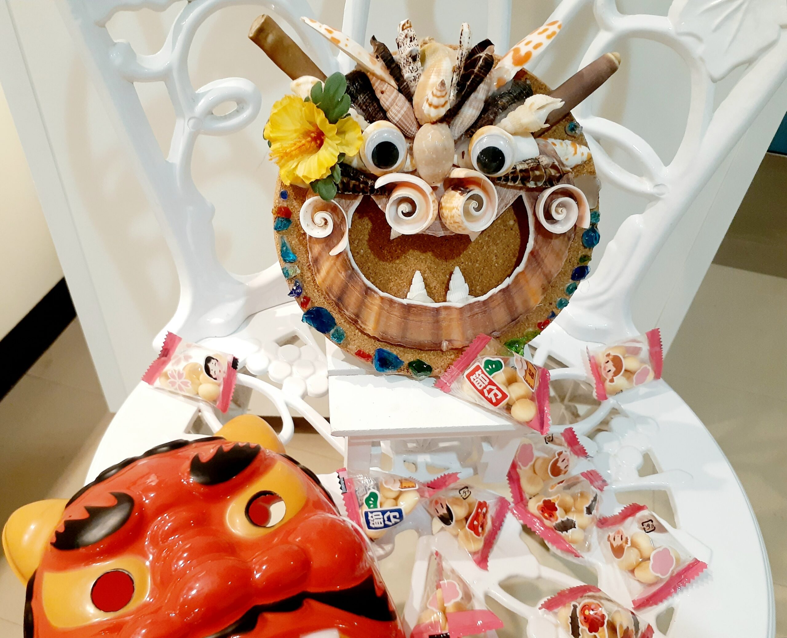 貝で節分の日の鬼制作！ | アソビタウン宮古島海宝館