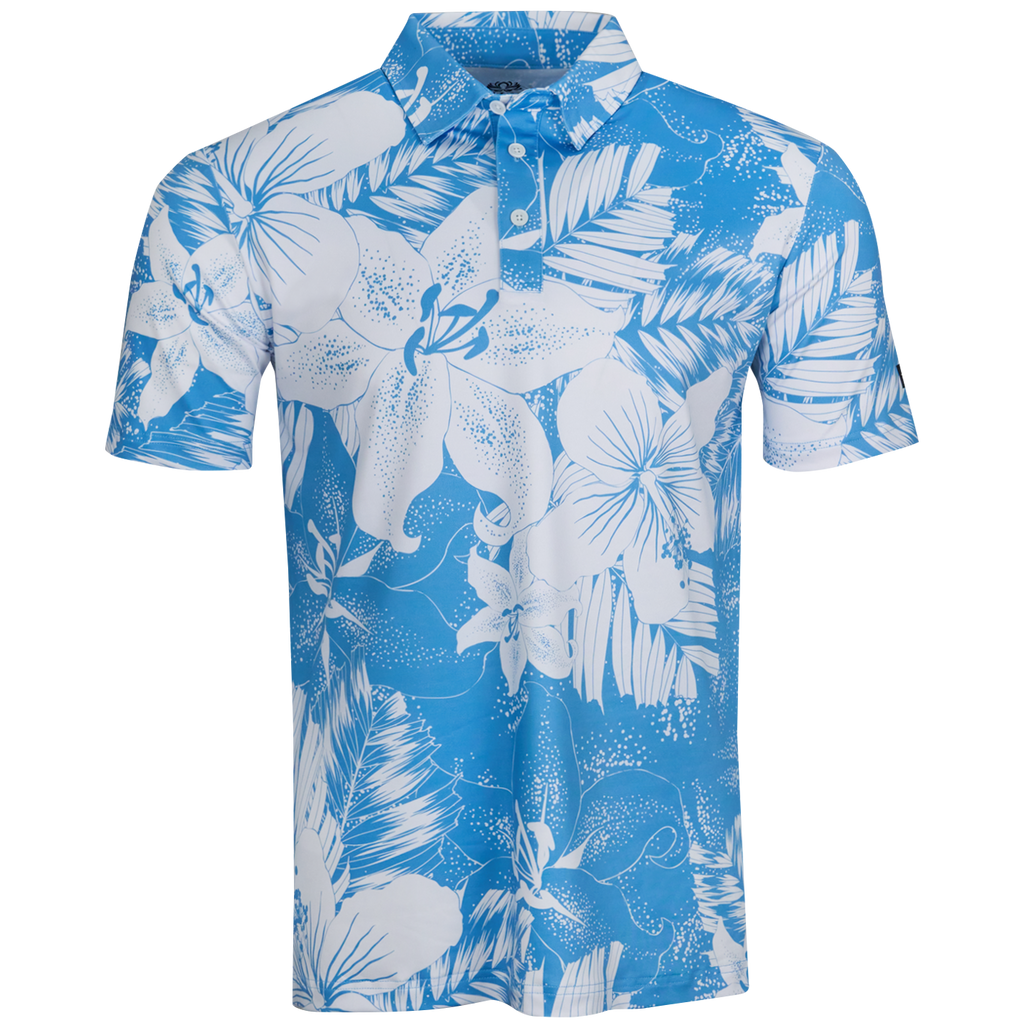 Aloha Blossom Polo | Hawaiian Golf Shirts | Kaipar Clothing