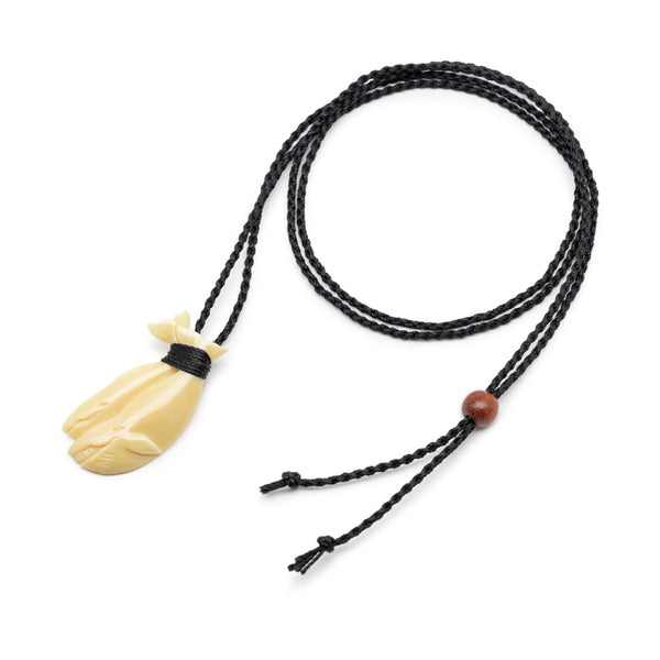 クジラ歯 鯨2匹ネックレス – 海想