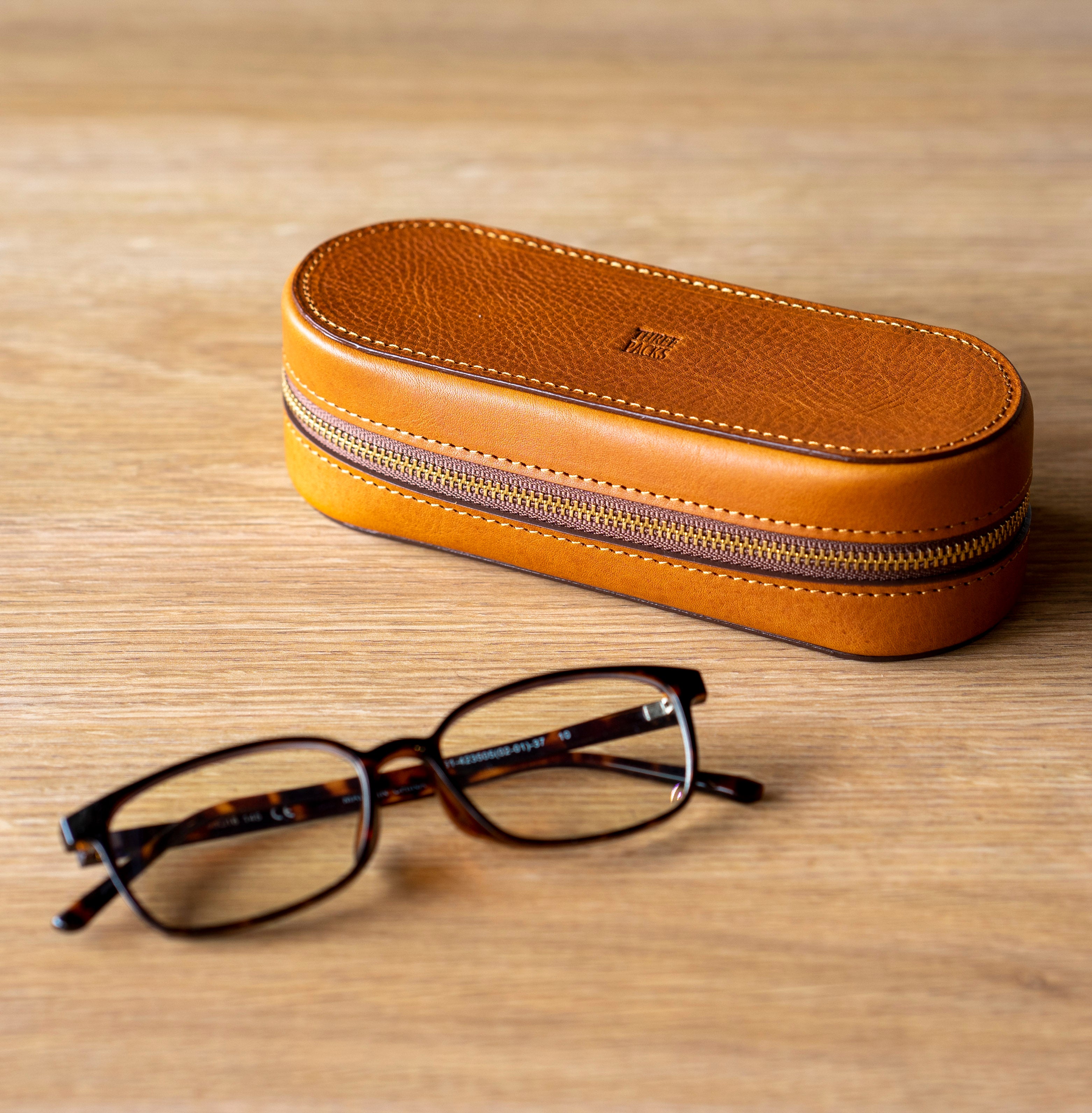 上質な本革メガネケース ブラウン – 加瀬鞄工房