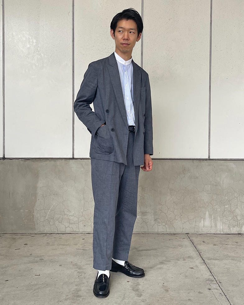 ネイビーグレー セットアップ PERIE千葉店 平野実 | オーダースーツの