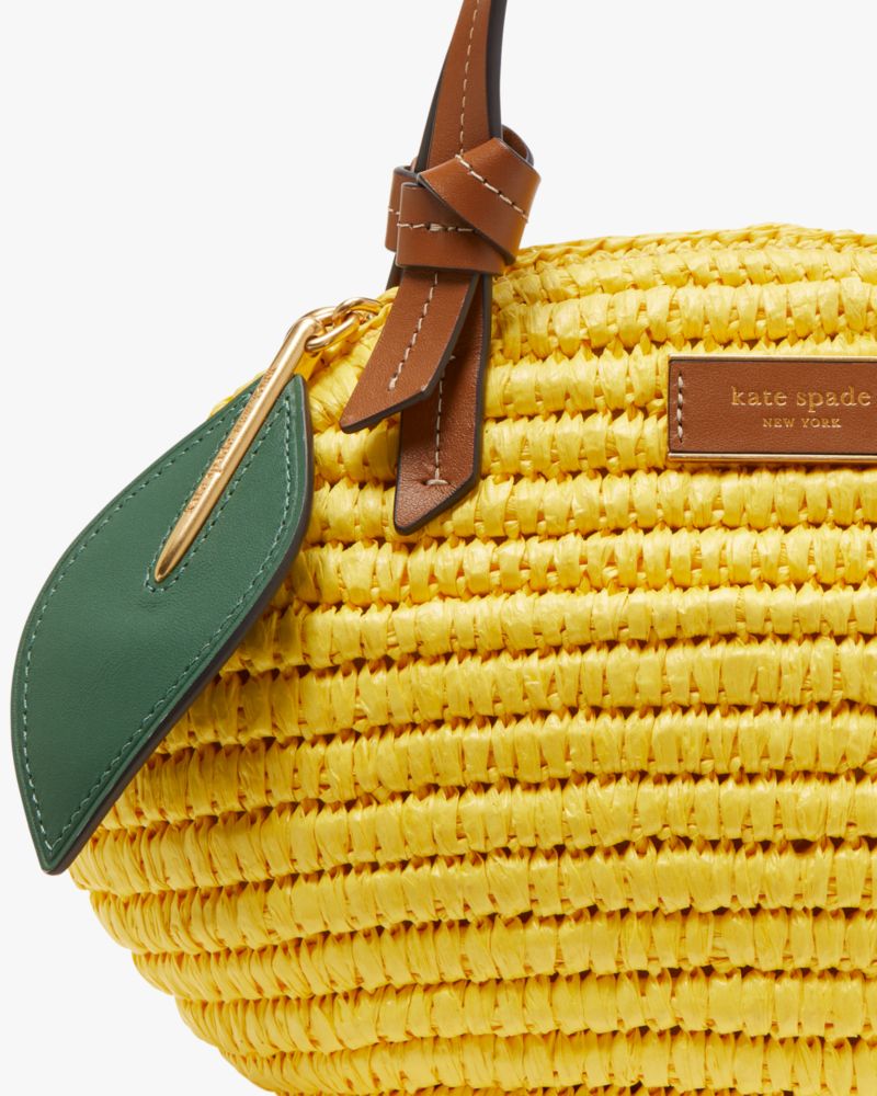 Lemon Drop Straw 3d Crossbody Tote | Kate Spade New York