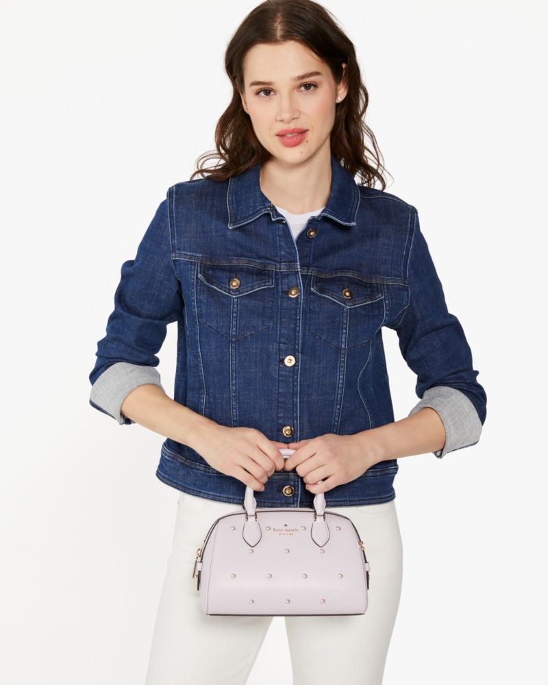 Madison Studded Faux Pearls Duffle Crossbody | Kate Spade Outlet