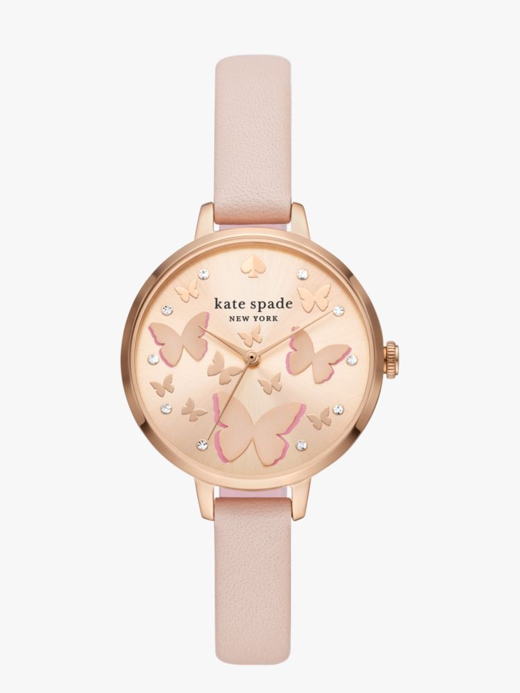 Metro Pink Leather Watch | Kate Spade New York