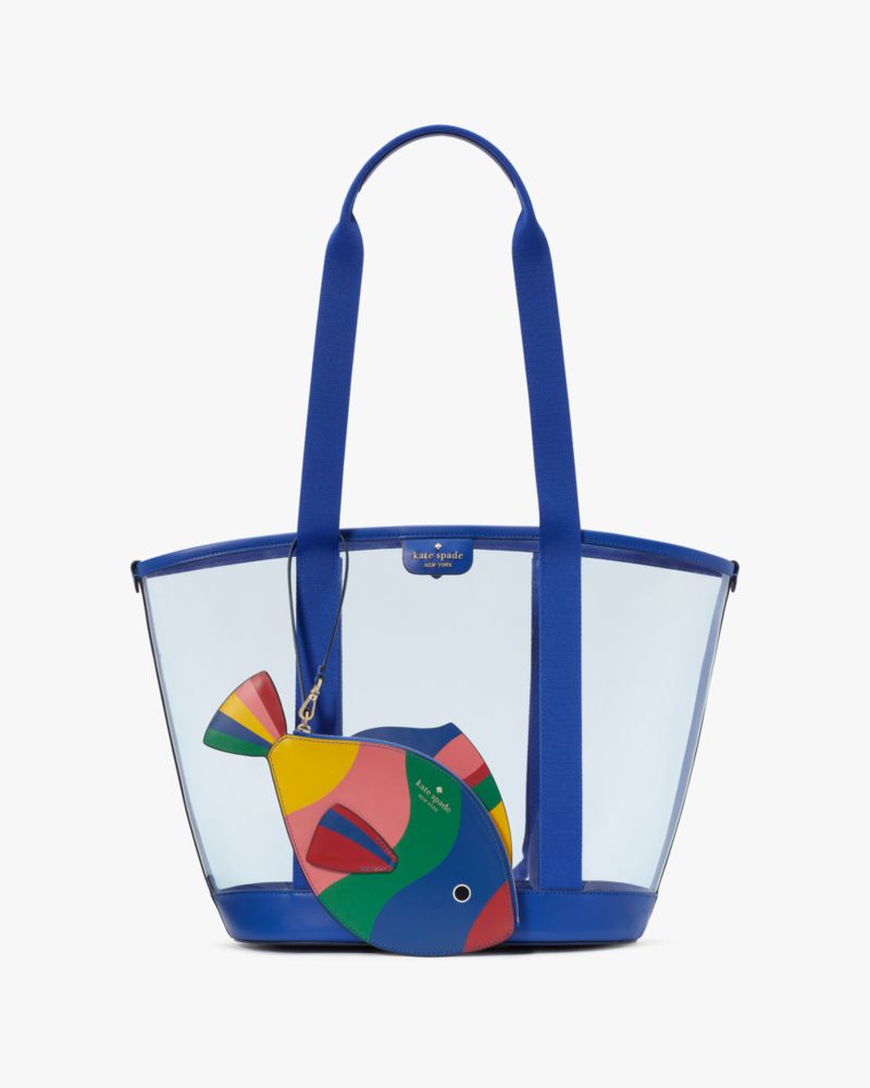What A Catch Top Handle Clear Fish Tote | Kate Spade Outlet | Kate