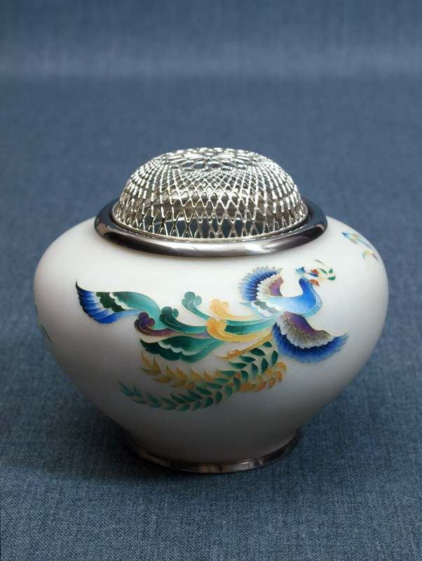 鳳凰文 香炉 | 製品 | 加藤七宝製作所ウェブサイト