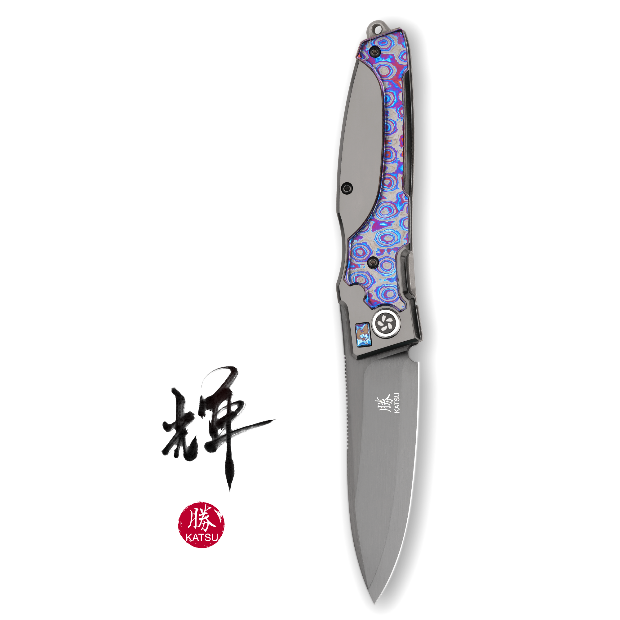 KATSU KS-Z1, Zirconium + Titanium Alloy Handle with Zircuti