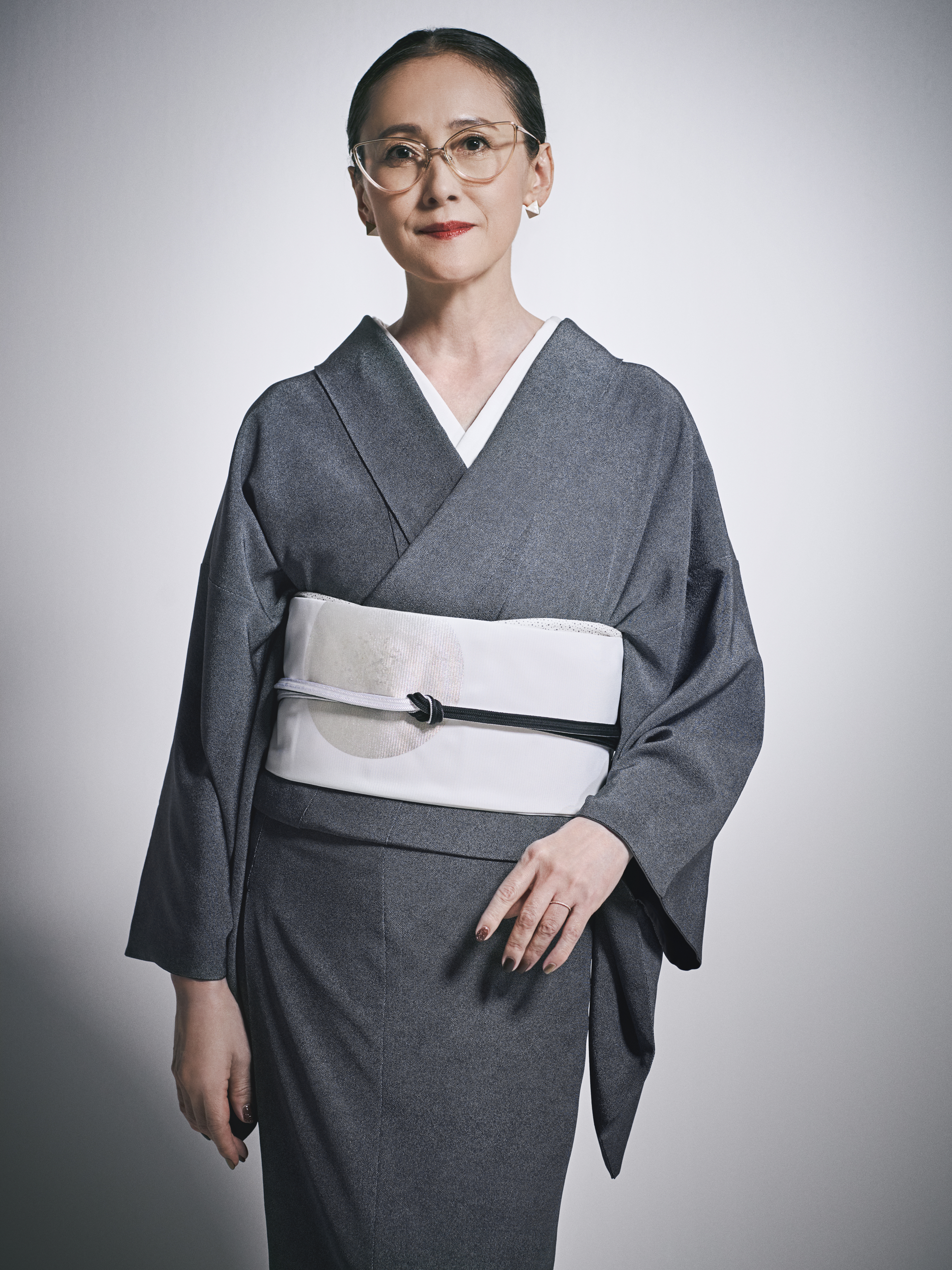 着物｜江戸小紋｜中鮫小紋 白黒｜石塚染工｜正絹｜