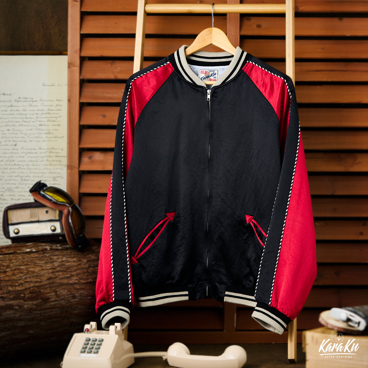 裏バンダナ柄 植物藍染刺し子半纏 – Karakubuy