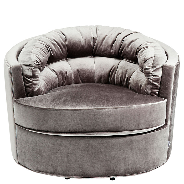 ミュージックホール グレー アームチェア - 1人掛けソファー