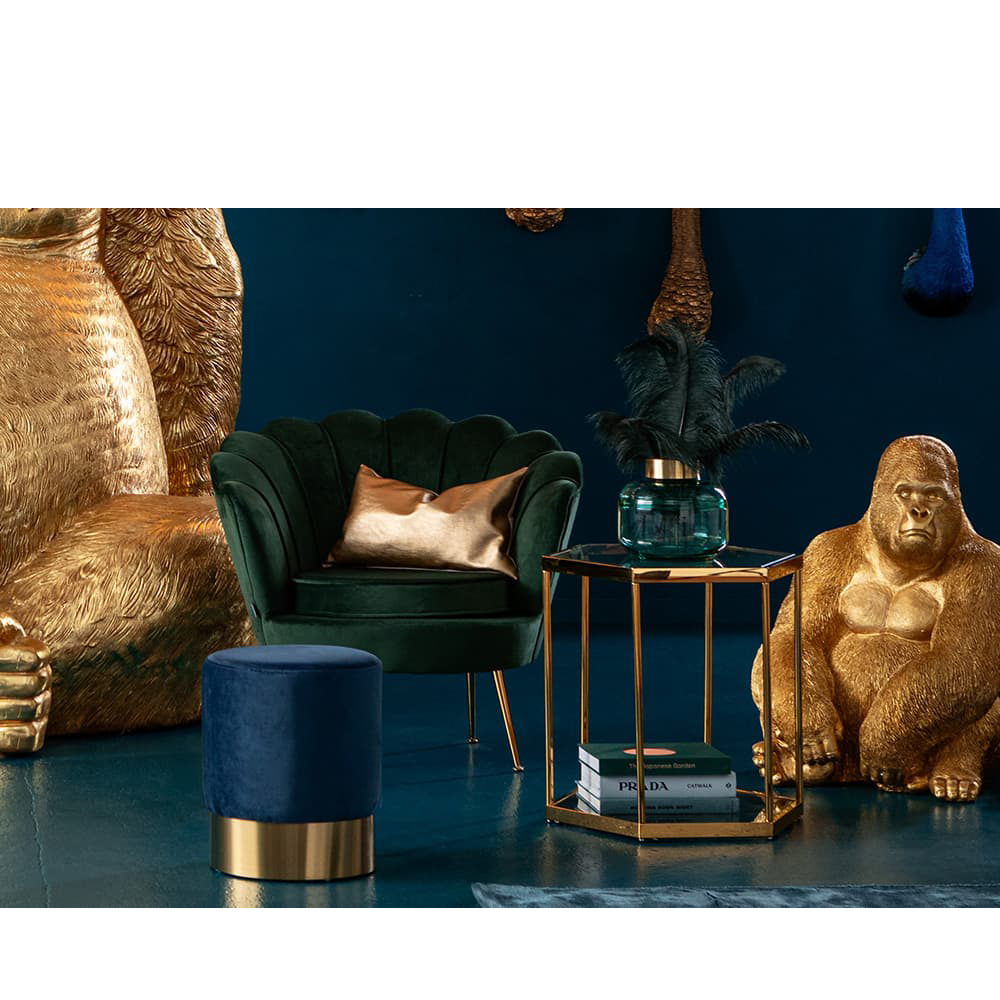 コームゴールド 45cm コーヒーテーブル * - ローテーブル・リビング