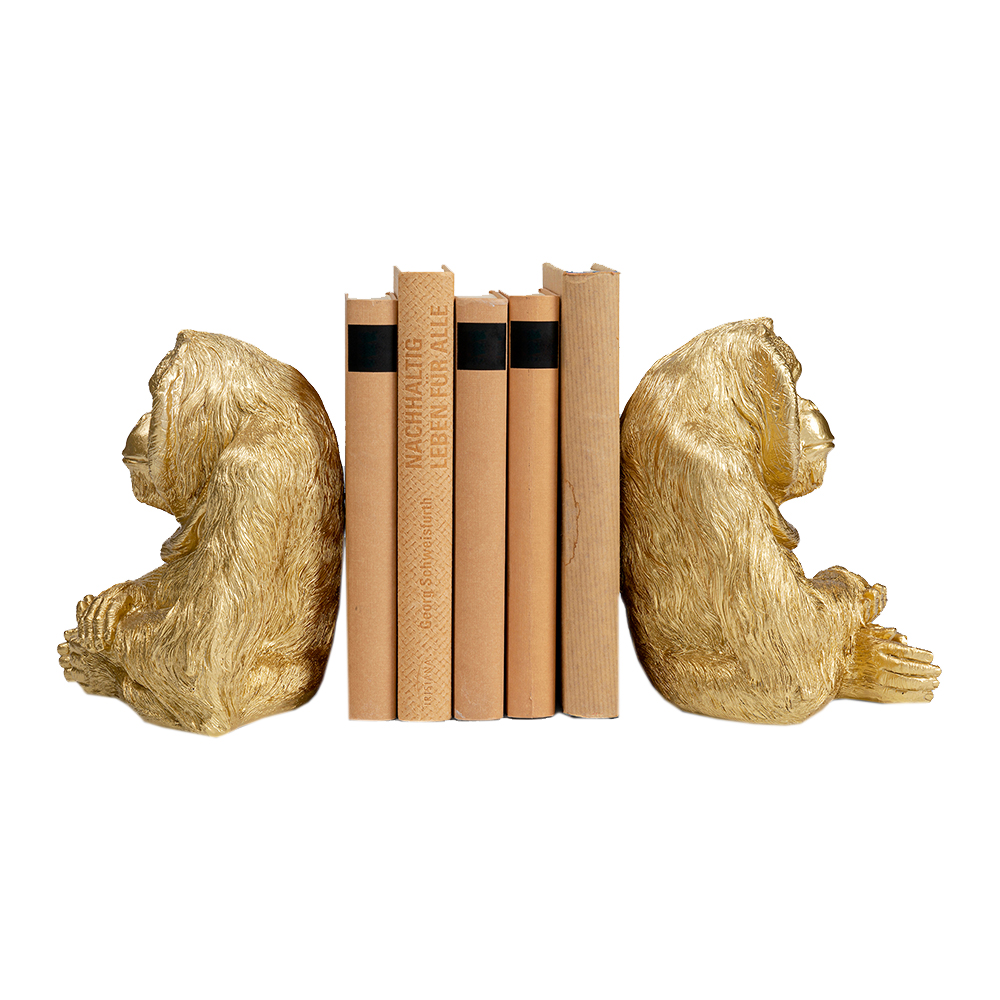 廃番】オランウータン（2 /セット） ブックエンド - ブックエンドの