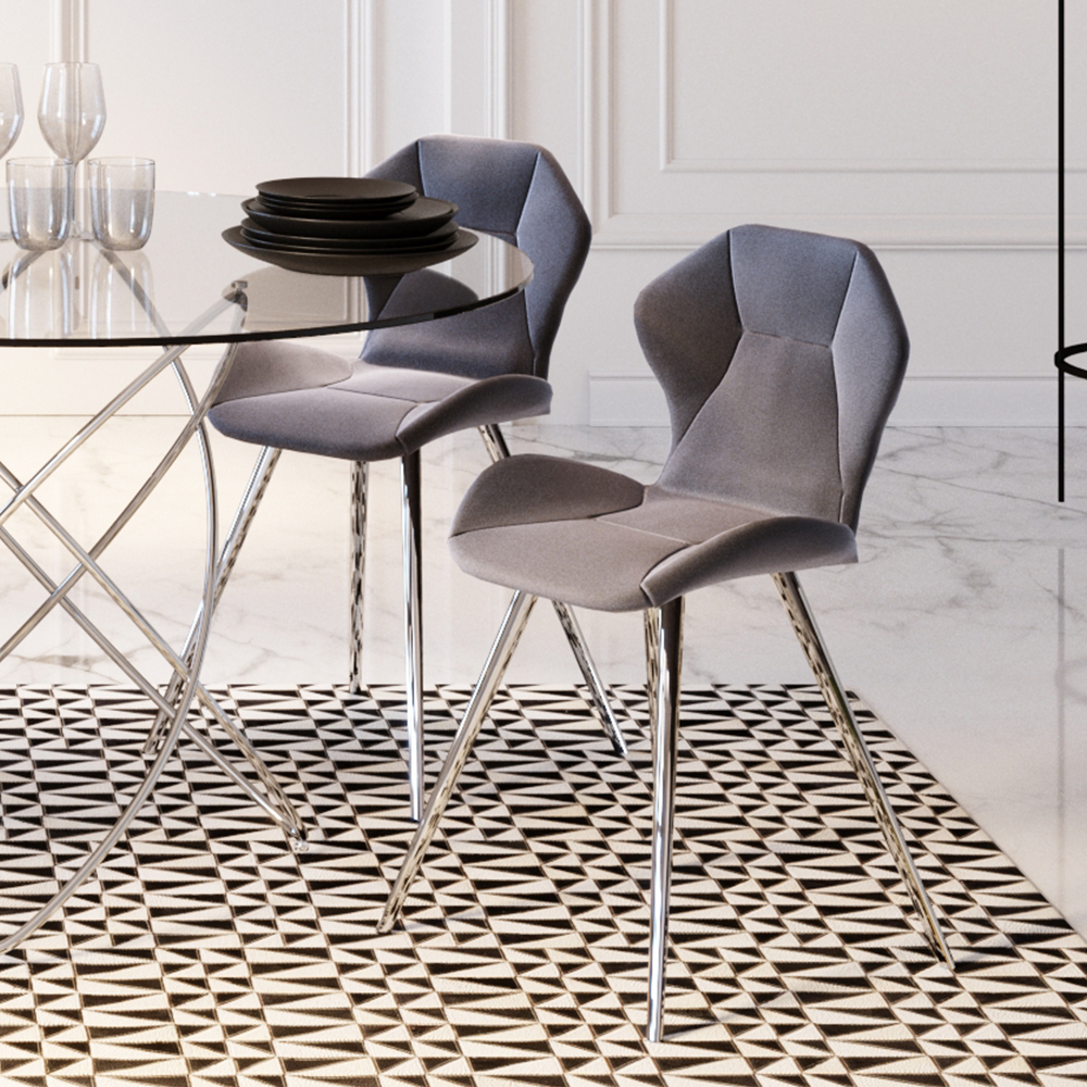 ビバグレークローム ダイニングチェア * - ダイニングチェアの通販